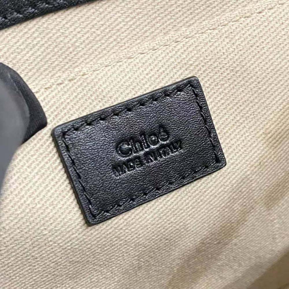 Chloe Women Mini Woody Tote Bag-Black - image 10