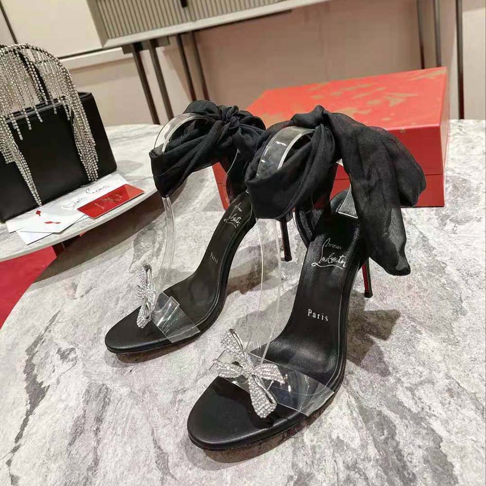 Christian Louboutin Women Astrinodo 100 mm Heel Height-Black - image 4