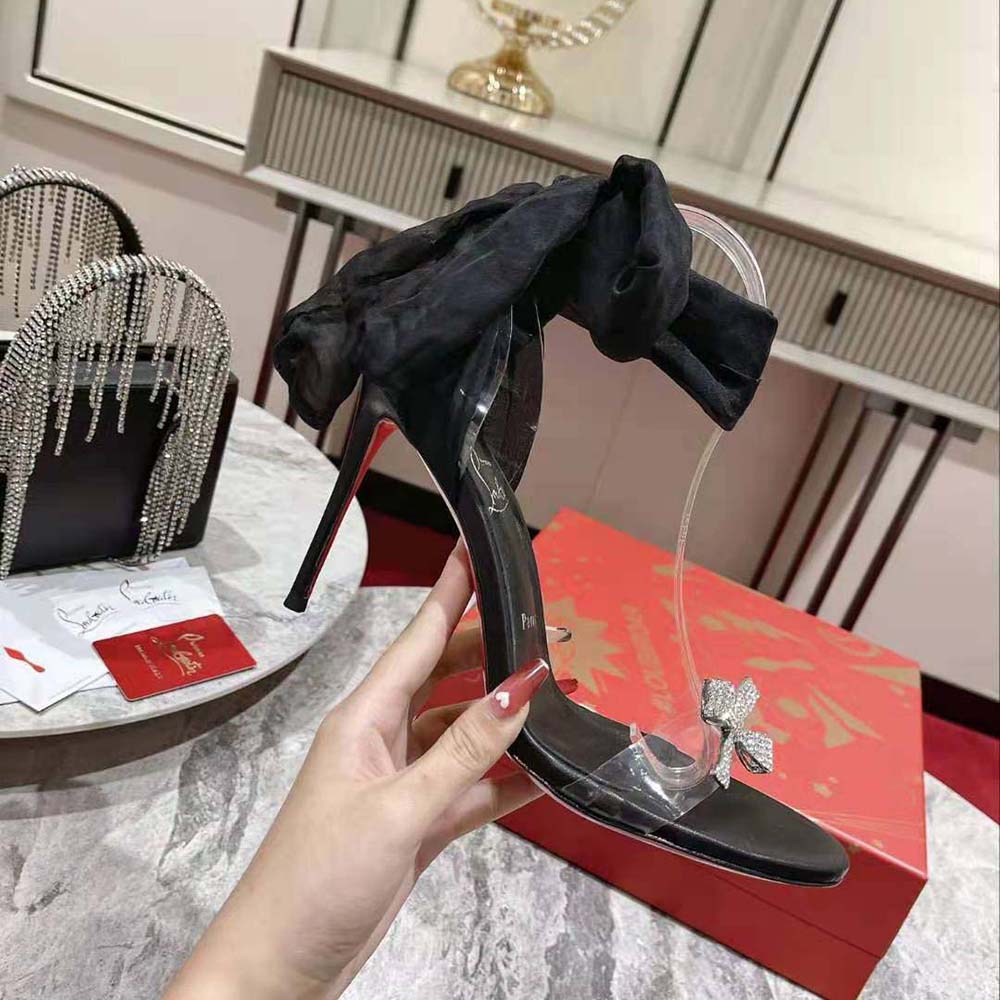 Christian Louboutin Women Astrinodo 100 mm Heel Height-Black - image 7
