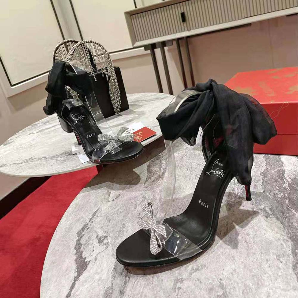 Christian Louboutin Women Astrinodo 100 mm Heel Height-Black - image 5