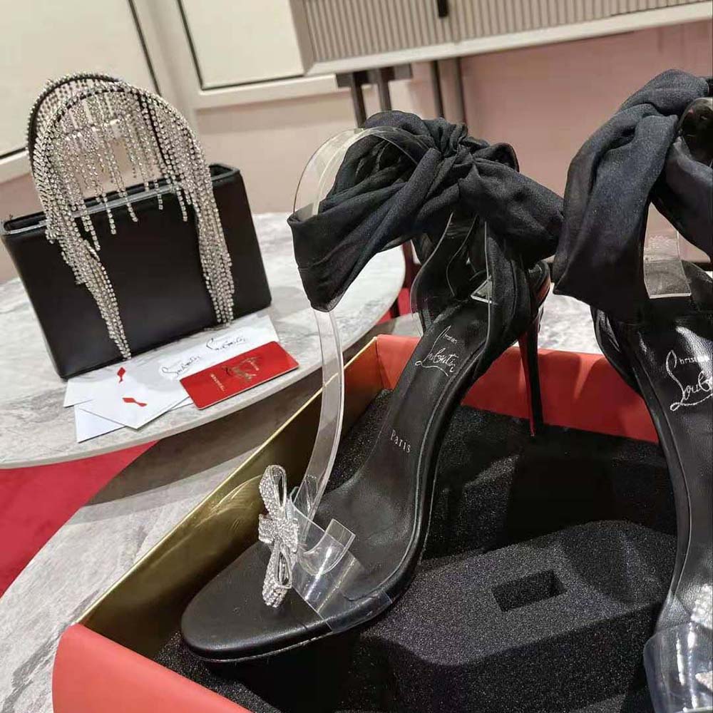 Christian Louboutin Women Astrinodo 100 mm Heel Height-Black - image 6