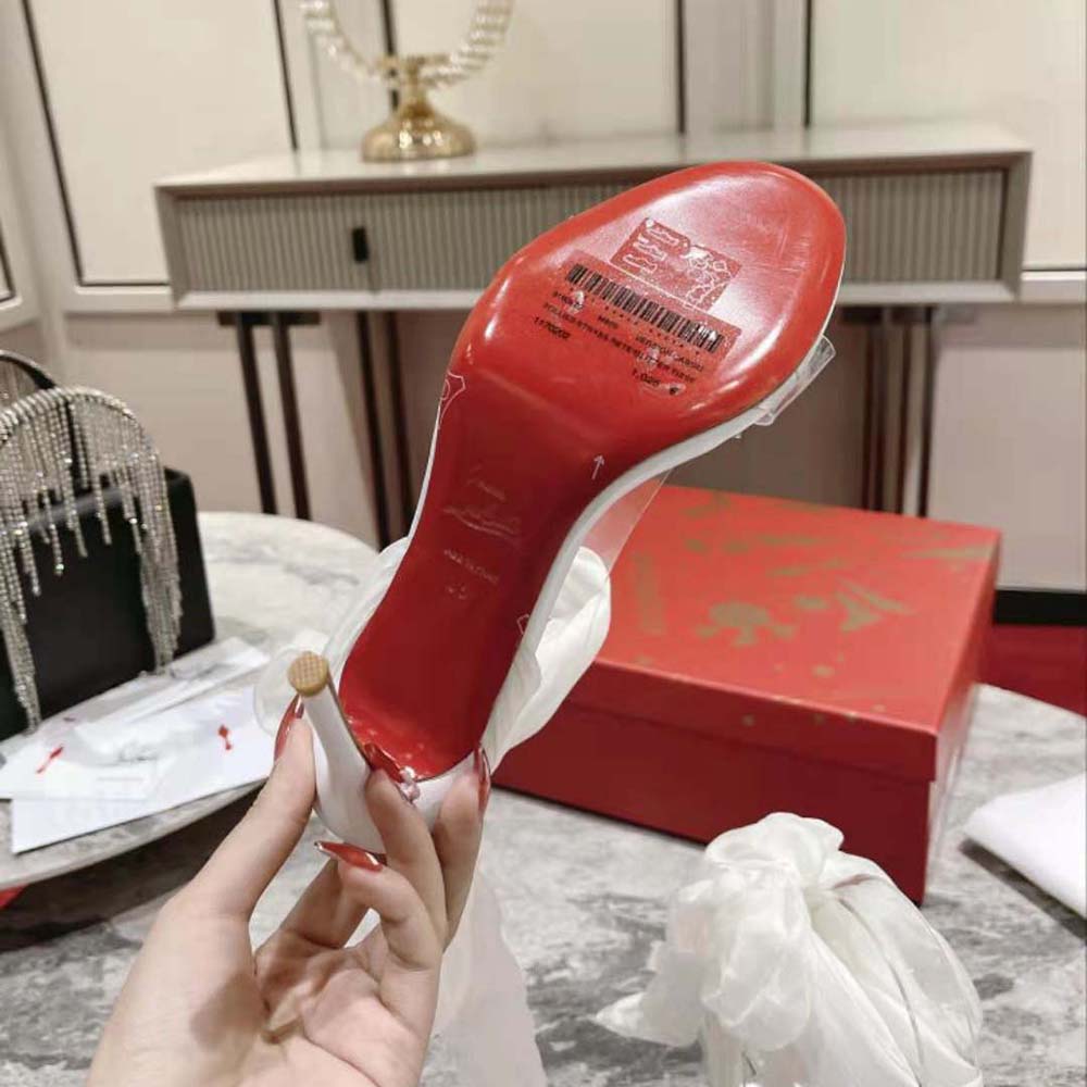 Christian Louboutin Women Astrinodo 100 mm Heel Height-White - image 10