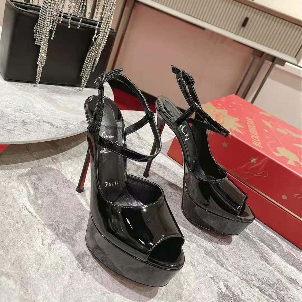 Christian Louboutin Women So Jenlove Alta 150 mm Heel Height-Black - image 4