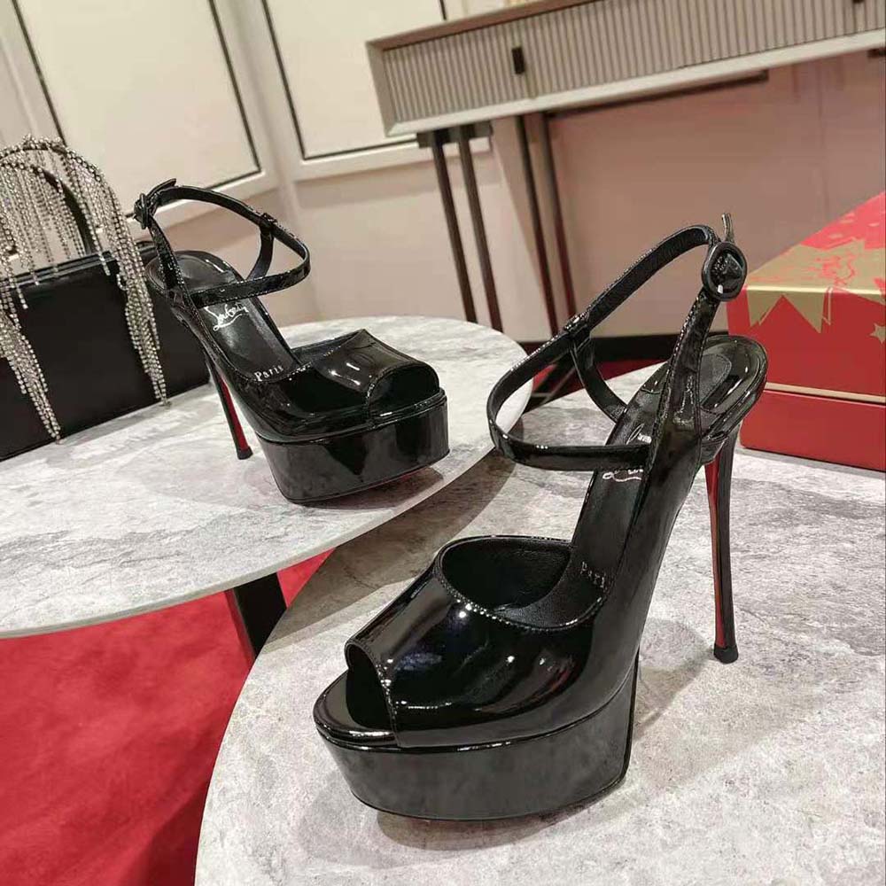 Christian Louboutin Women So Jenlove Alta 150 mm Heel Height-Black - image 5