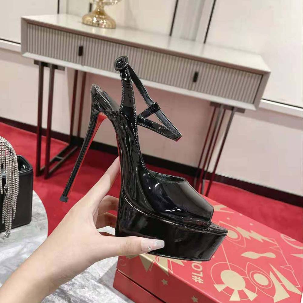Christian Louboutin Women So Jenlove Alta 150 mm Heel Height-Black - image 6