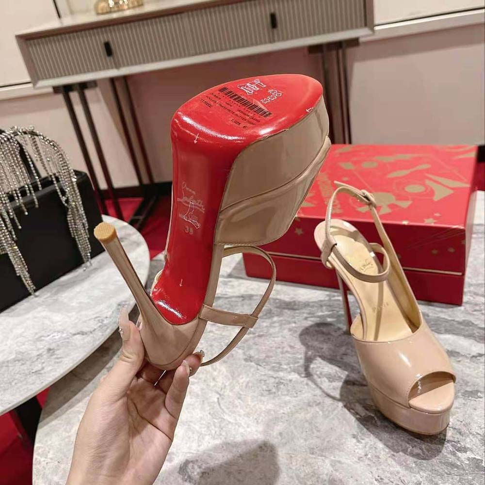 Christian Louboutin Women So Jenlove Alta 150 mm Heel Height-Sandy - image 9