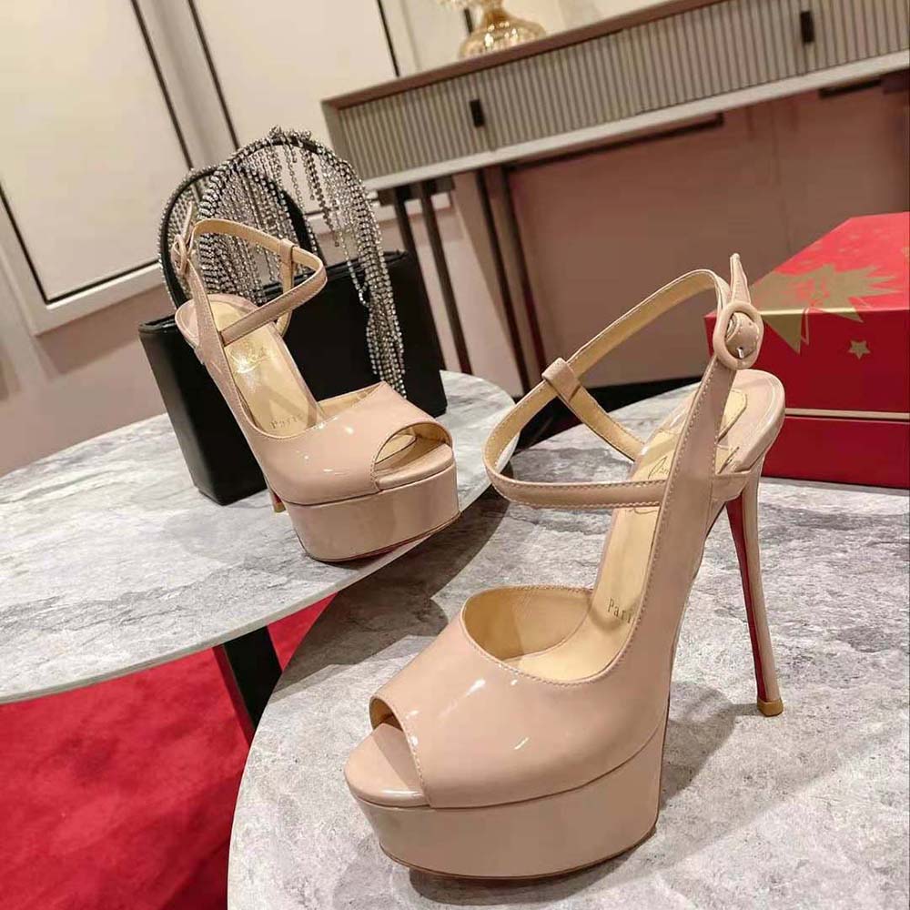 Christian Louboutin Women So Jenlove Alta 150 mm Heel Height-Sandy - image 4