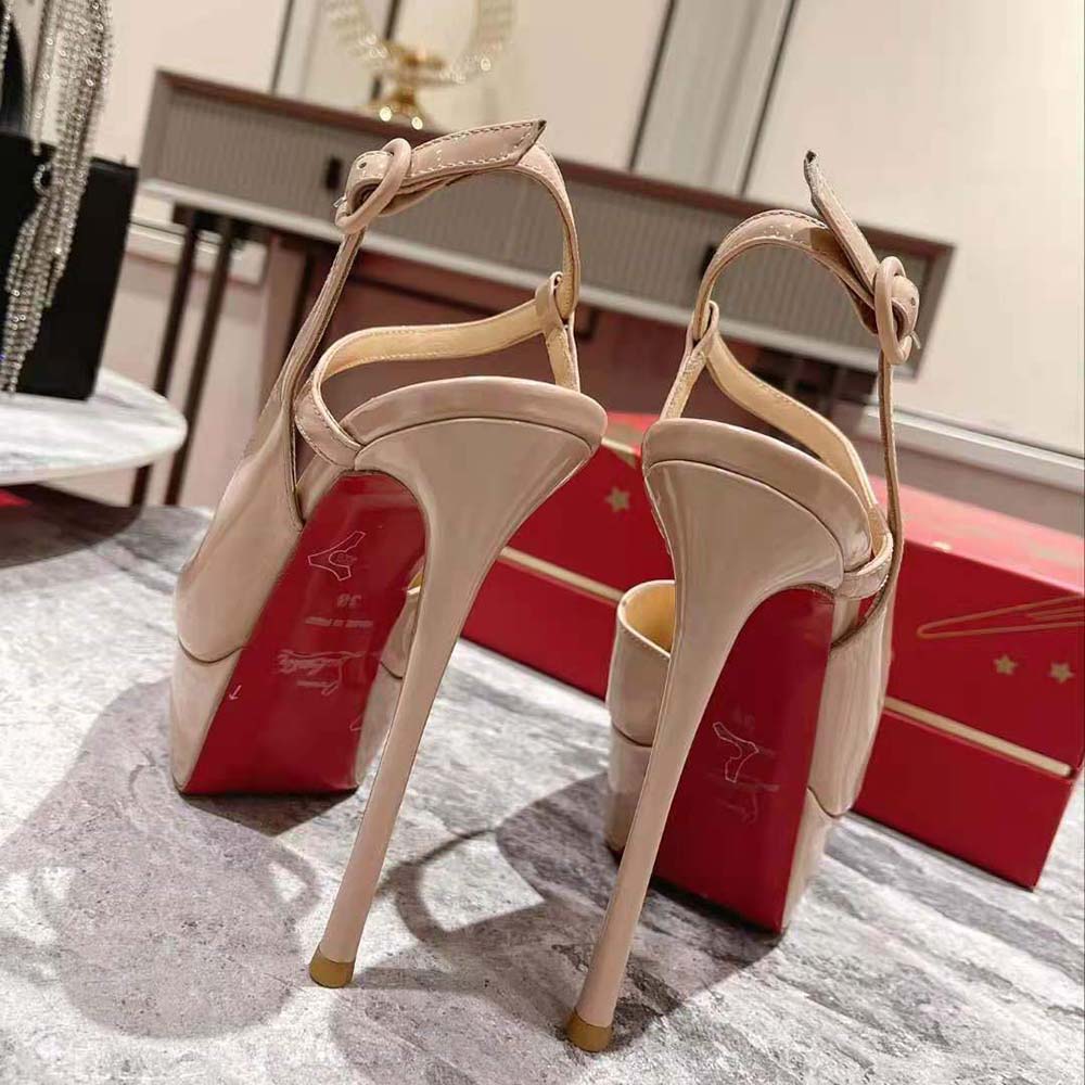 Christian Louboutin Women So Jenlove Alta 150 mm Heel Height-Sandy - image 8