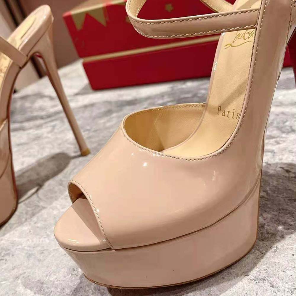 Christian Louboutin Women So Jenlove Alta 150 mm Heel Height-Sandy - image 7