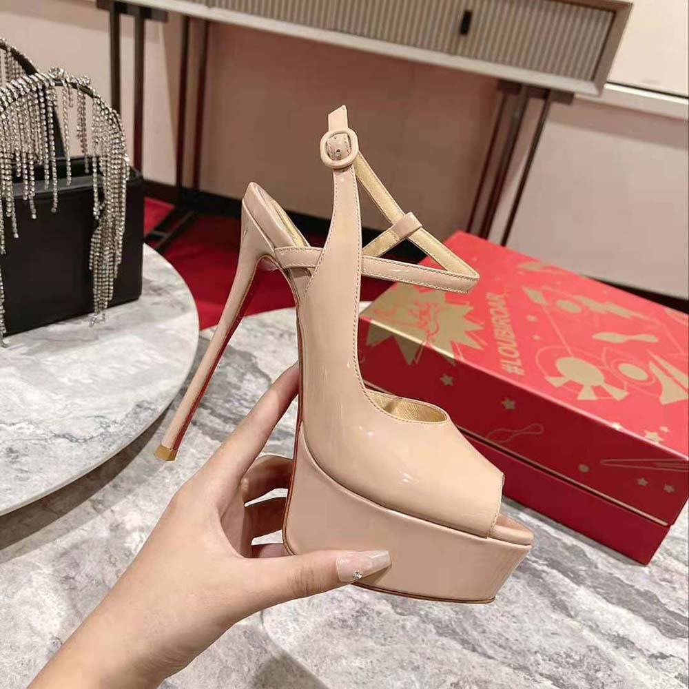 Christian Louboutin Women So Jenlove Alta 150 mm Heel Height-Sandy - image 5