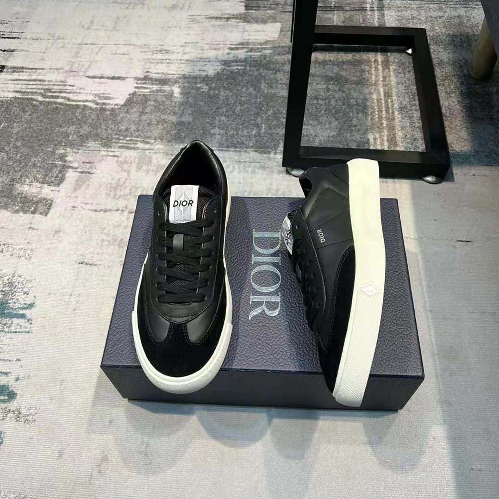 Dior Men B101 Sneaker Black Smooth Calfskin and Nubuck - image 4