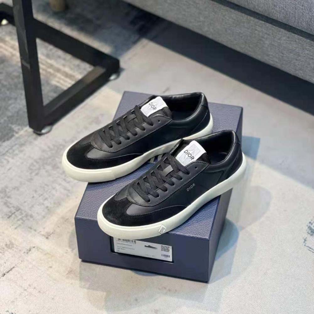 Top-down view showcasing laces of Dior Men B101 Sneaker