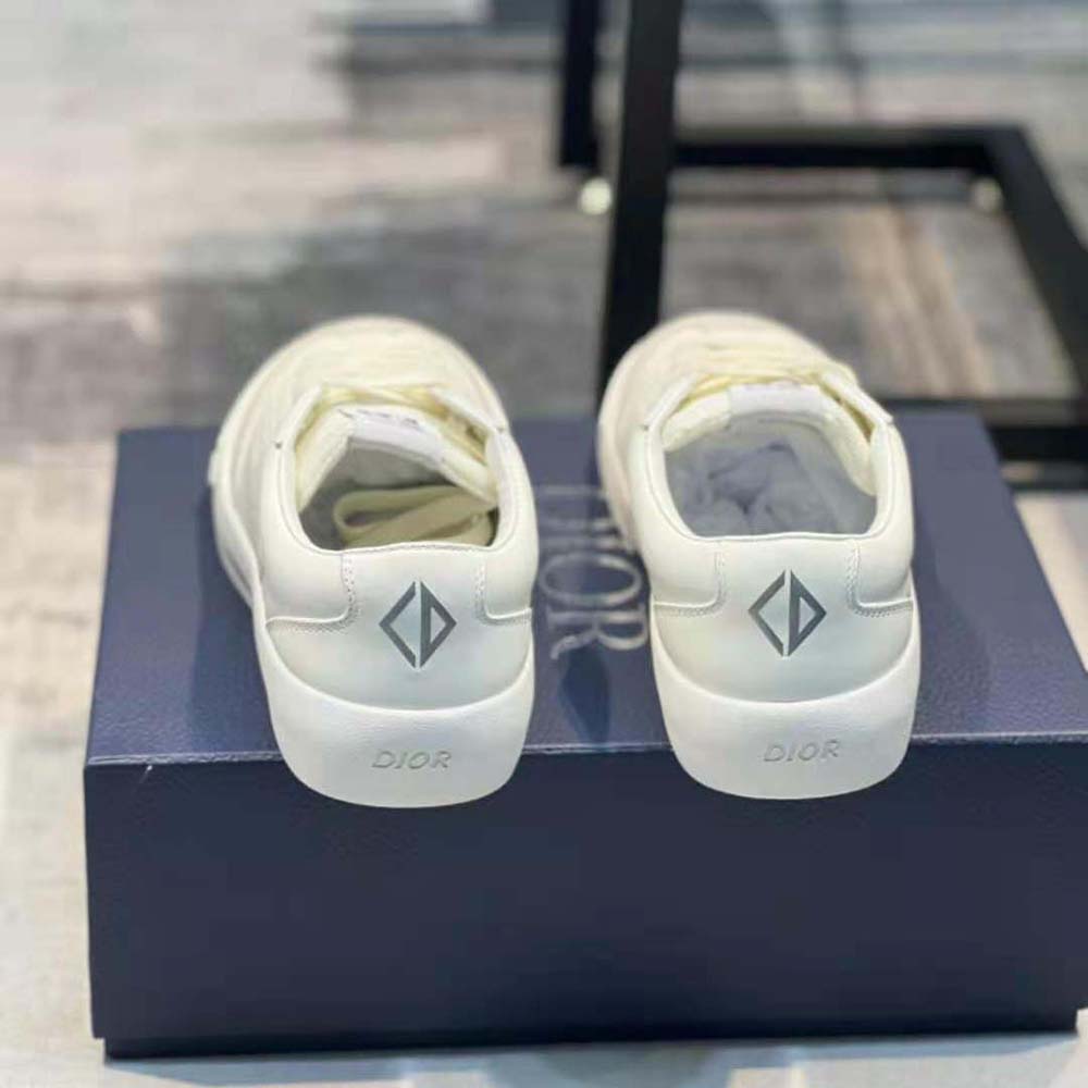 Dior Men B101 Sneaker Cream Smooth Calfskin and Greige Nubuck - image 5