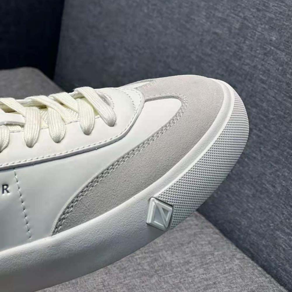 Dior Men B101 Sneaker Cream Smooth Calfskin and Greige Nubuck - image 9