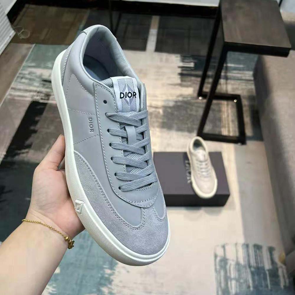 Dior Men B101 Sneaker Dior Gray Smooth Calfskin and Nubuck - image 7