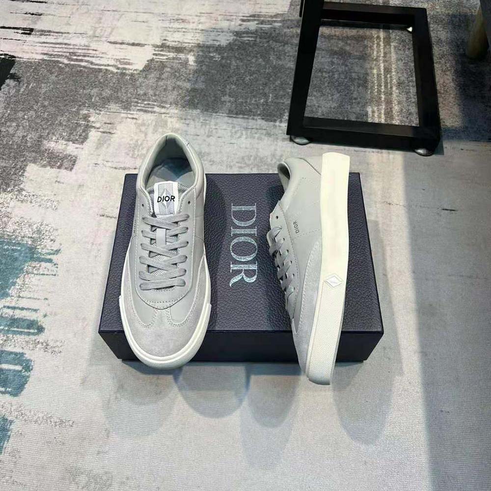 Dior Men B101 Sneaker Dior Gray Smooth Calfskin and Nubuck - image 4