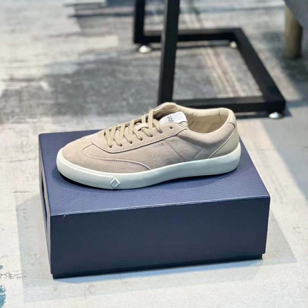 Dior Men B101 Sneaker Greige Nubuck Calfskin - image 6