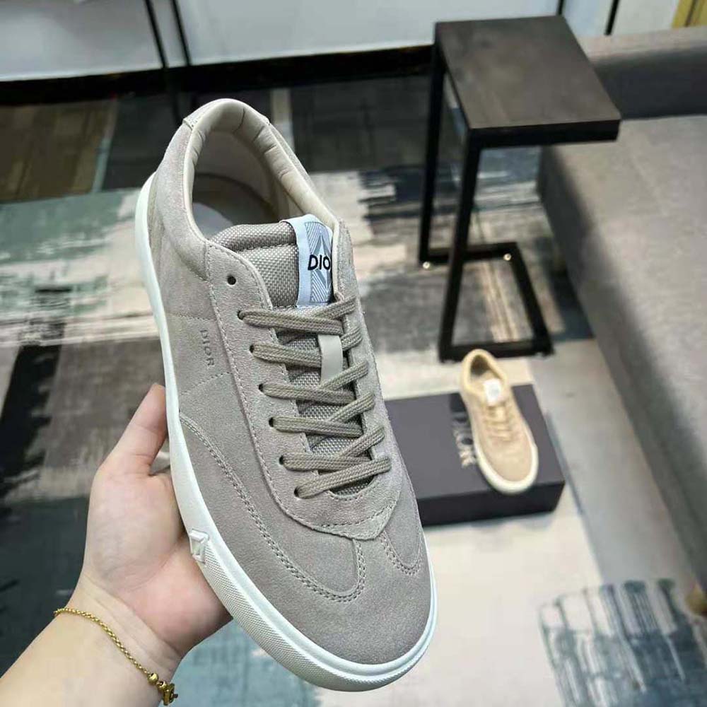 Dior Men B101 Sneaker Greige Nubuck Calfskin - image 7