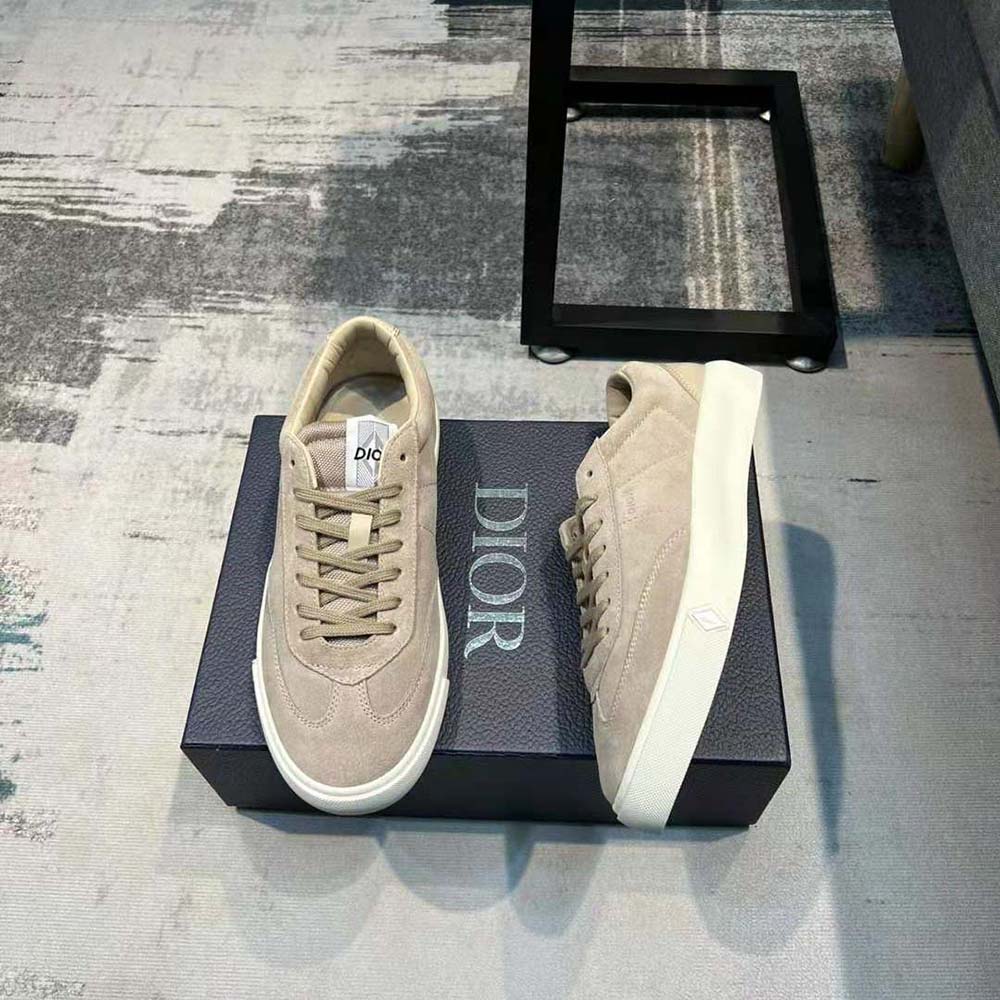 Dior Men B101 Sneaker Greige Nubuck Calfskin - image 4