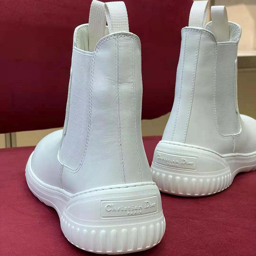 Dior Men D-Racer Ankle Boot White Calfskin - image 7