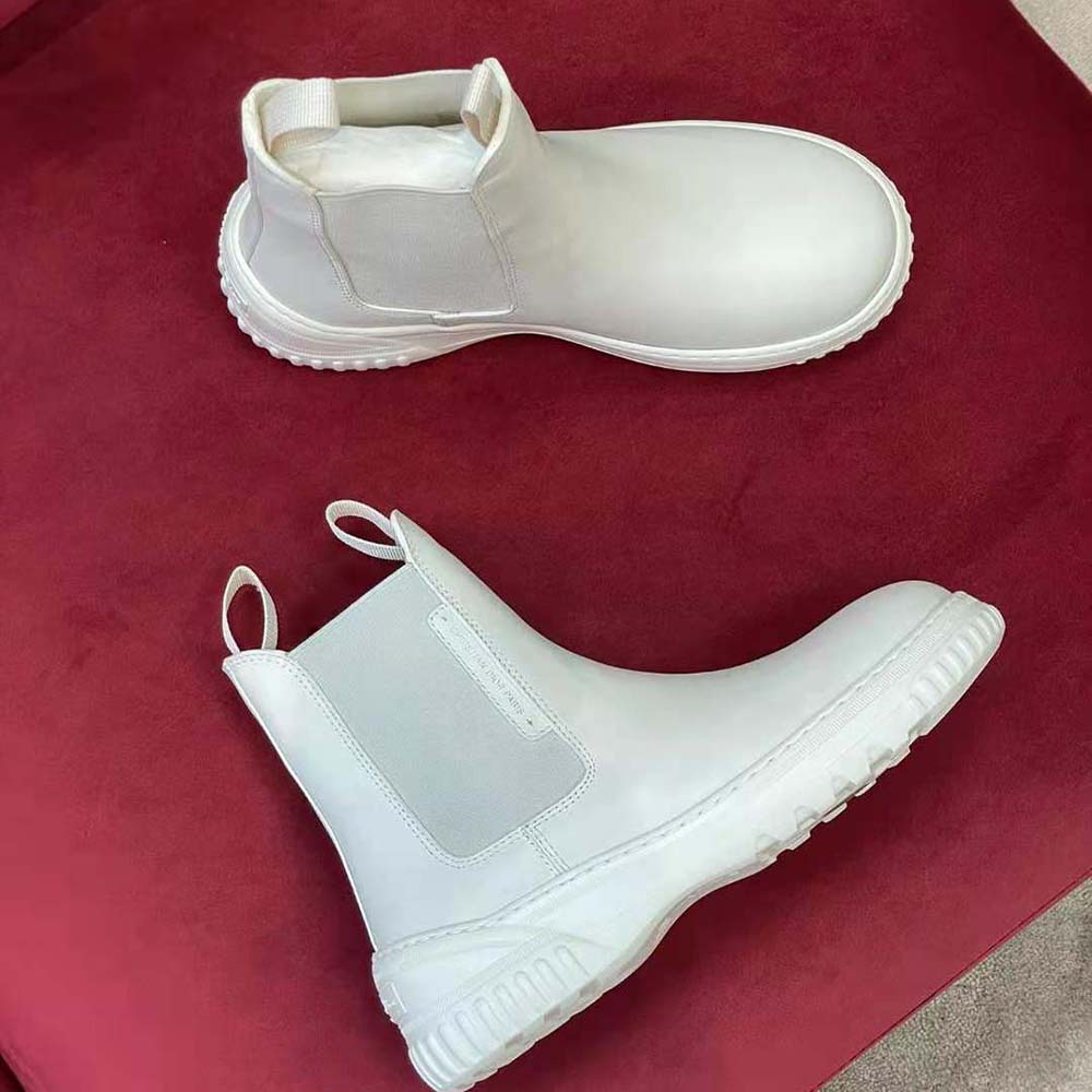 Dior Men D-Racer Ankle Boot White Calfskin - image 6