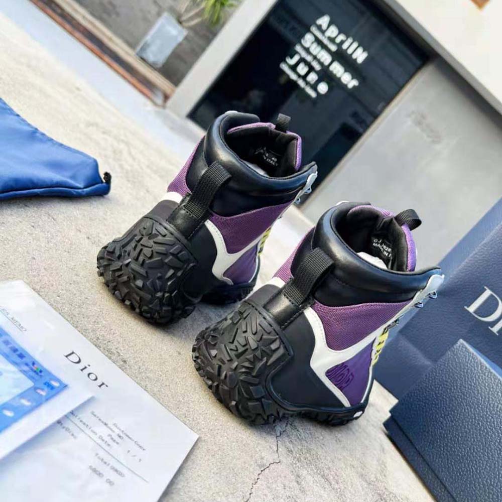 Dior Men Diorizon Hiking Boot Purple Technical Mesh with Black Rubber - image 8