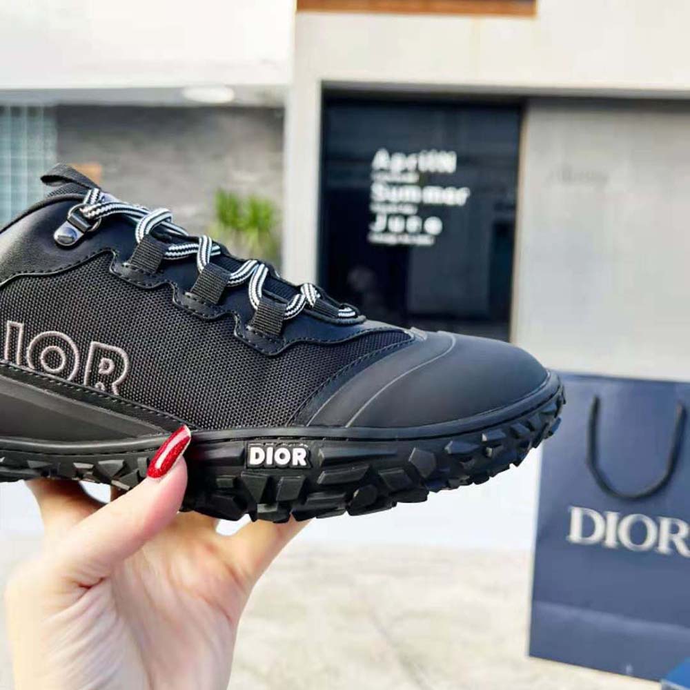 Dior Men Diorizon Hiking Shoe Purple Technical Mesh with Black Rubber - image 9