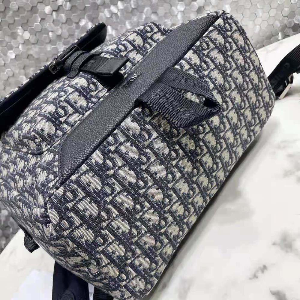 Dior Men Explorer Backpack Beige and Black Dior Oblique Jacquard - image 5