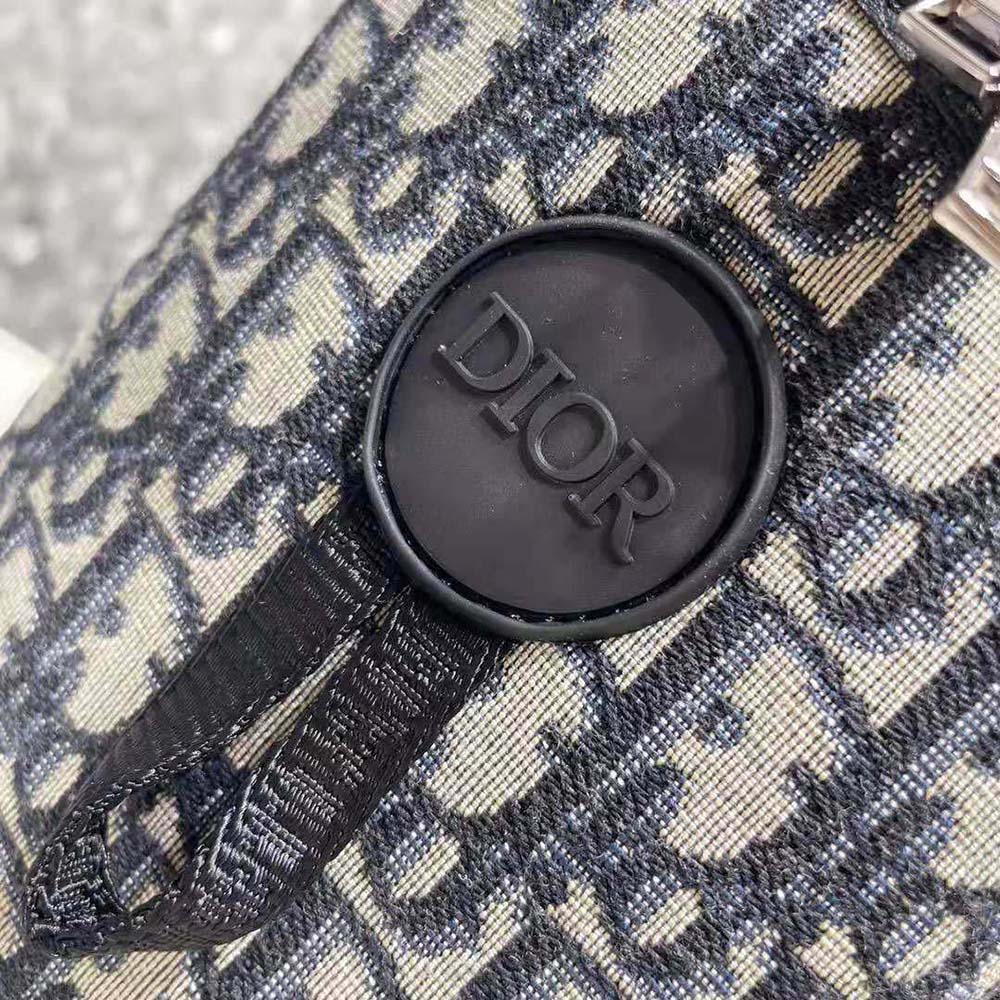 Dior Men Explorer Backpack Beige and Black Dior Oblique Jacquard - image 9