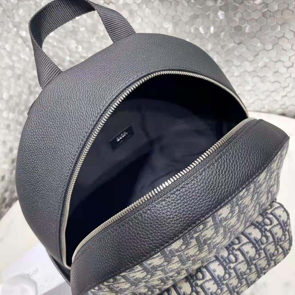 Dior Men Explorer Backpack Beige and Black Dior Oblique Jacquard - image 7
