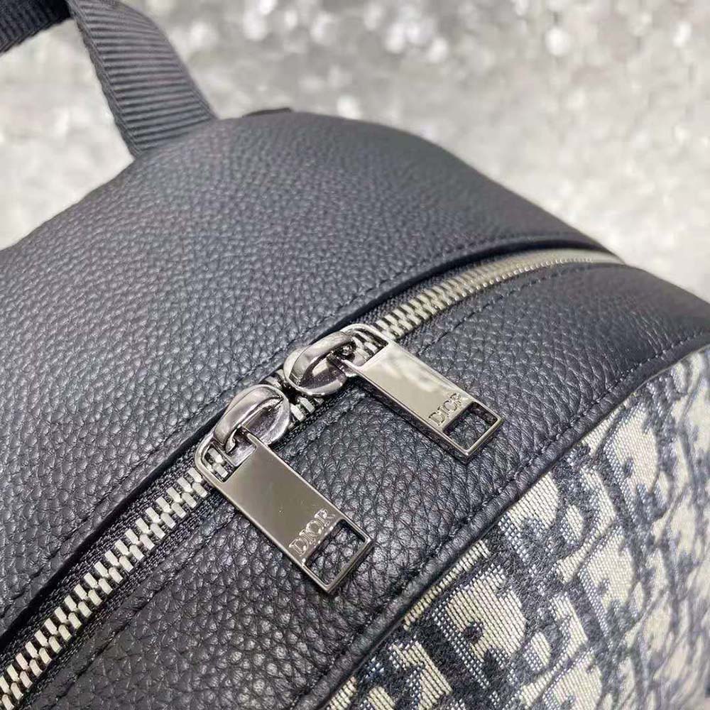 Dior Men Explorer Backpack Beige and Black Dior Oblique Jacquard - image 6