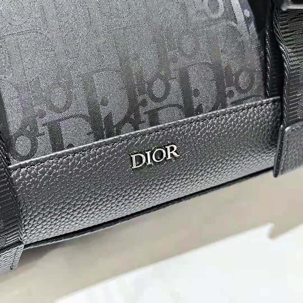 Dior Men Explorer Messenger Bag Black Dior Oblique Mirage Technical Fabric and Grained Calfskin - image 7