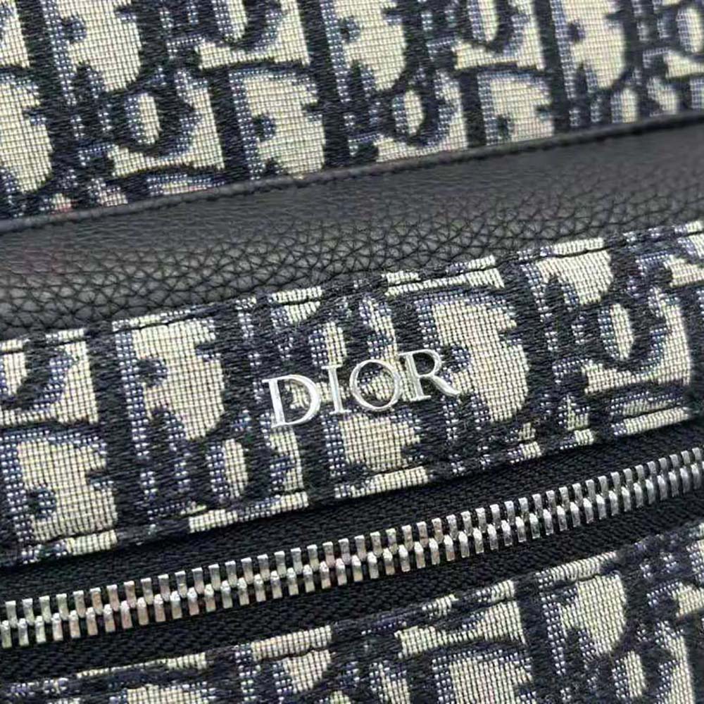 Dior Men Rider Backpack Beige and Black Dior Oblique Jacquard - image 8