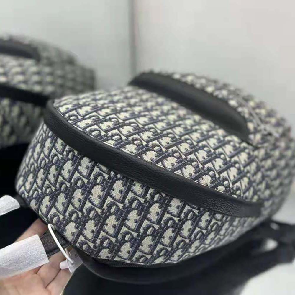 Dior Men Rider Backpack Beige and Black Dior Oblique Jacquard - image 7