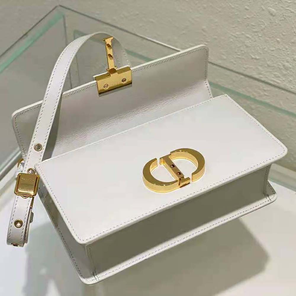 Dior Women 30 Montaigne East-West Bag with Chain Latte Calfskin - image 6