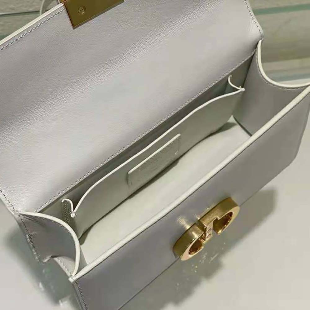 Dior Women 30 Montaigne East-West Bag with Chain Latte Calfskin - image 8