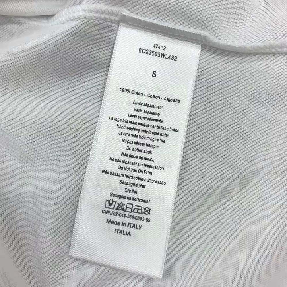 Dior Women ‘C’Est Non Non Non Et Non’ T-shirt Ecru Cotton Jersey and Linen - image 7