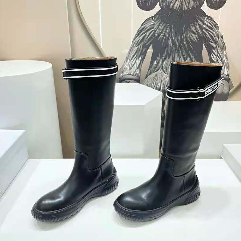 Dior Women D-Racer Boot Black Calfskin - image 4