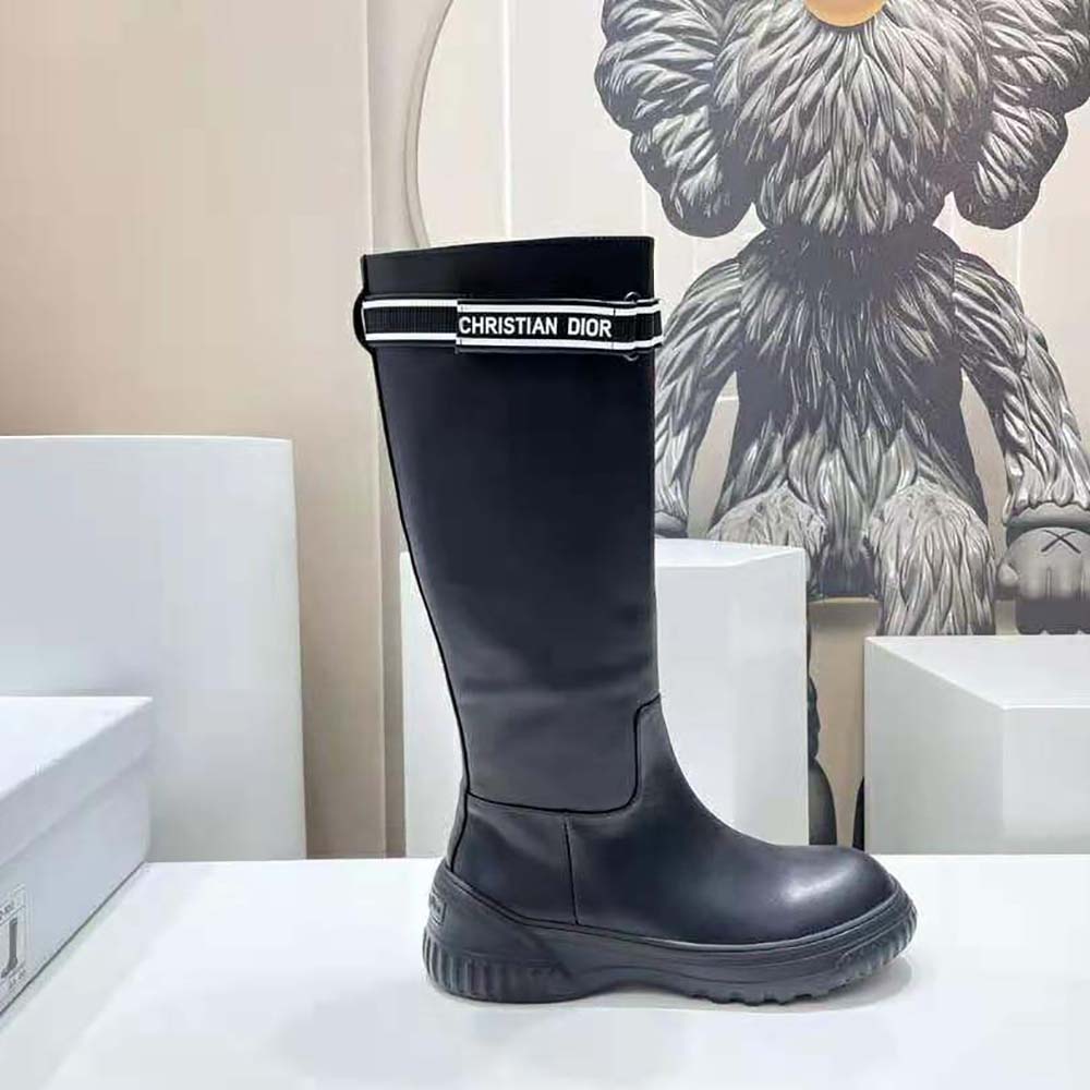 Dior Women D-Racer Boot Black Calfskin - image 9