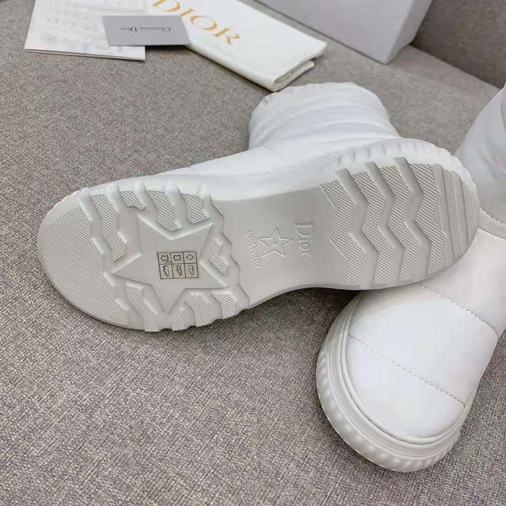 Dior Women Dior Frost Ankle Boot White Quilted Nylon and Shearling - image 10