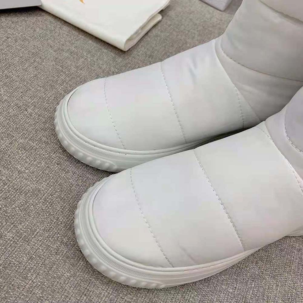 Dior Women Dior Frost Ankle Boot White Quilted Nylon and Shearling - image 6