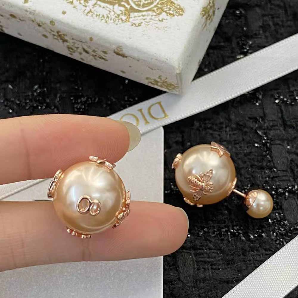 Dior Women Dior Tribales Earrings Pink-Finish Metal with Pink Resin Pearls and a Pink Crystal - image 8