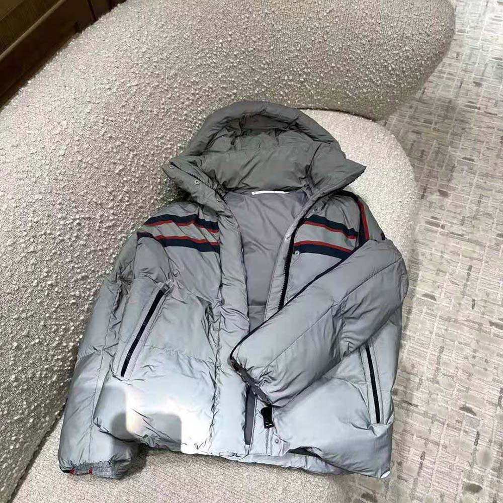 Side profile highlighting hood and zip closure of Dior Women Dioralps Jacket