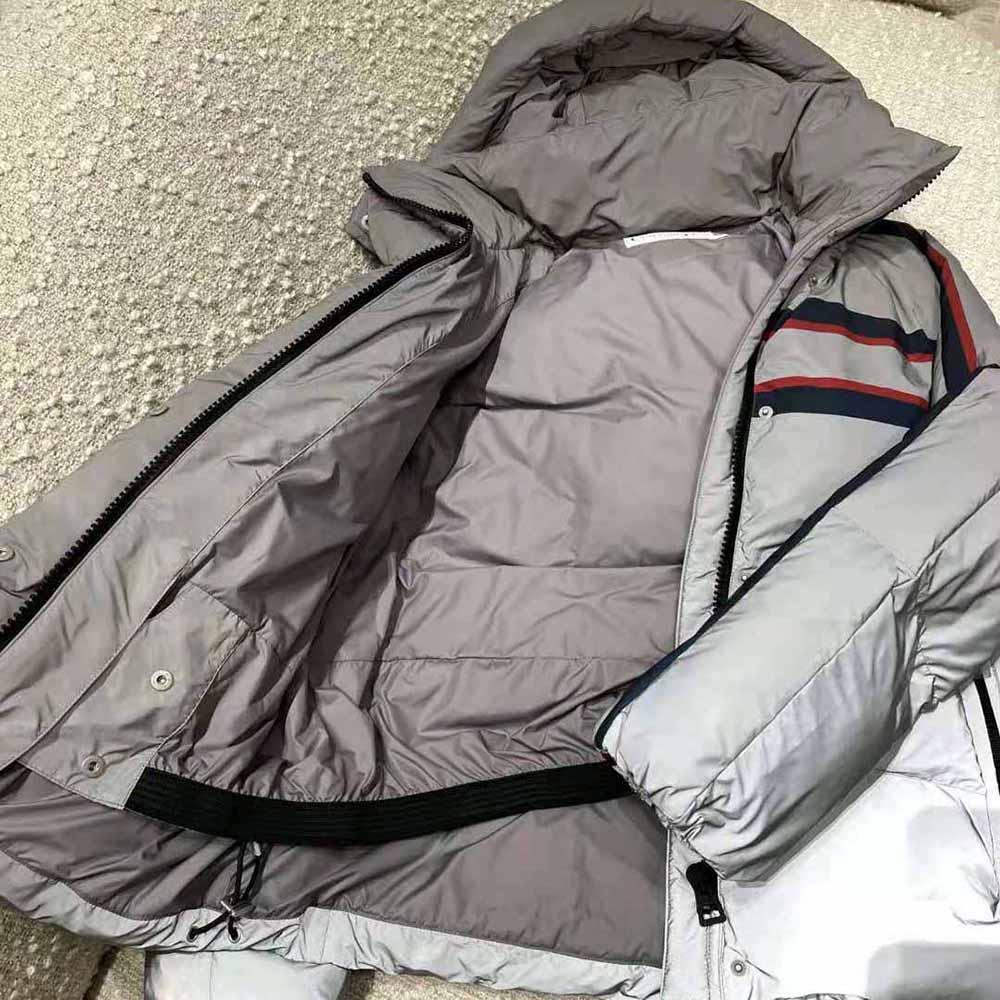 Dior Women Dioralps Hooded Down Jacket Silver-Tone Reflective Dior Star Quilted Technical Fabric - image 4