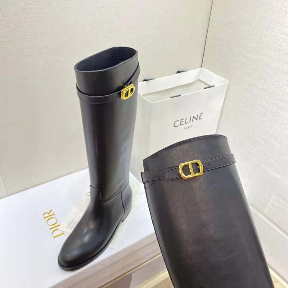 Dior Women Empreinte Boot Black Calfskin - image 8