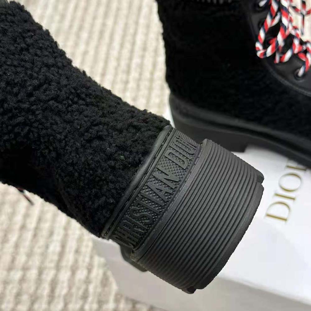 Dior Women Hike Ankle Boot Black Calfskin and Shearling - image 8