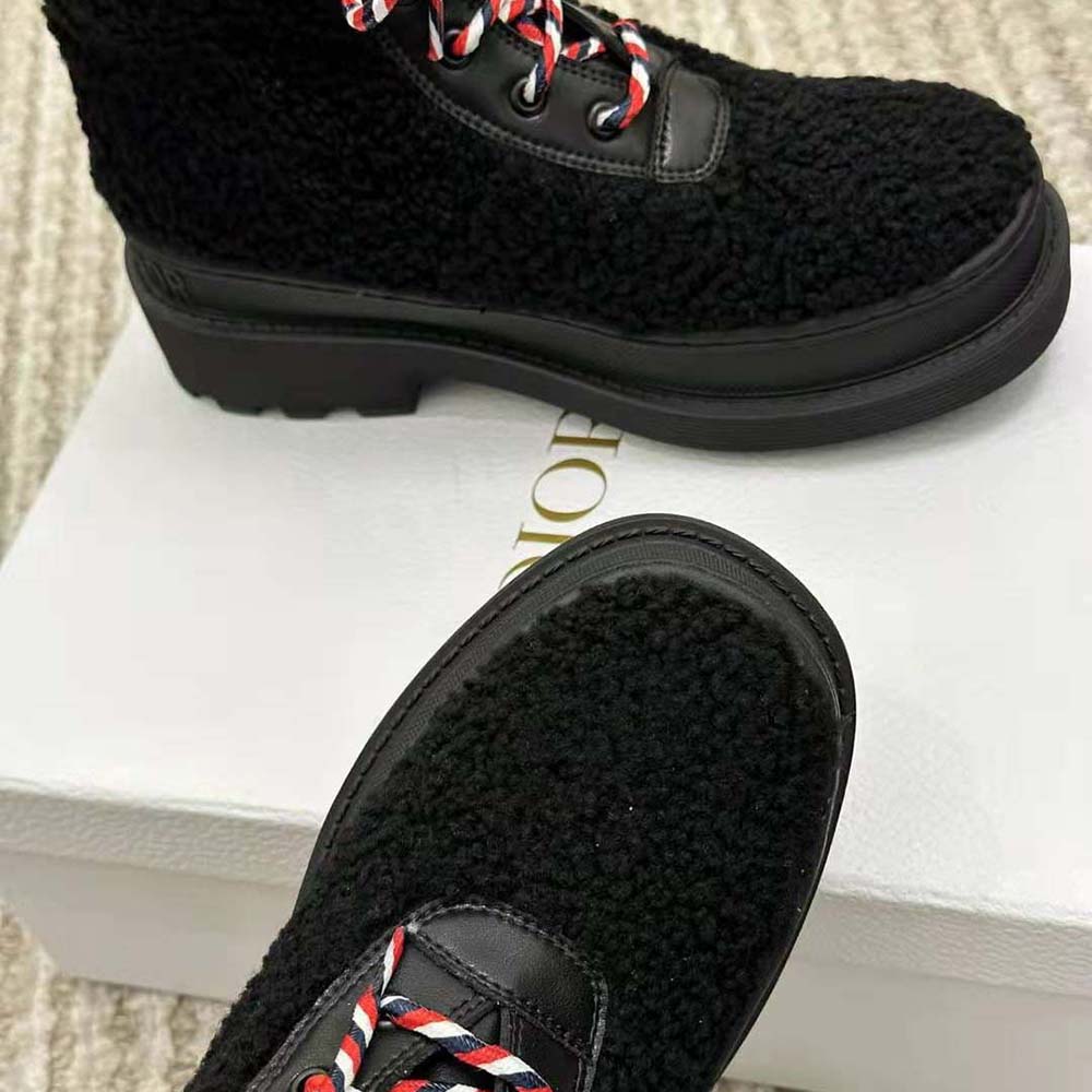 Dior Women Hike Ankle Boot Black Calfskin and Shearling - image 6