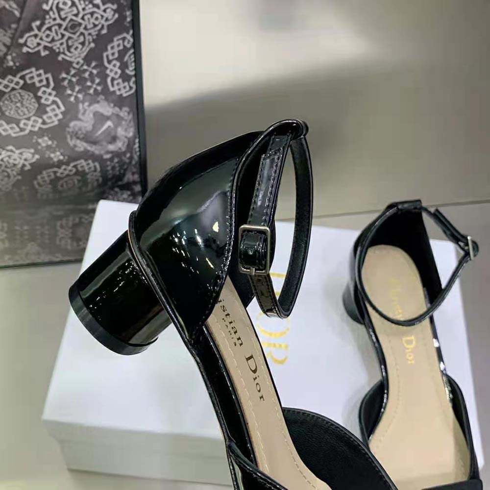 Dior Women Idylle Ballet Pump Black Patent Calfskin and Grosgrain - image 9