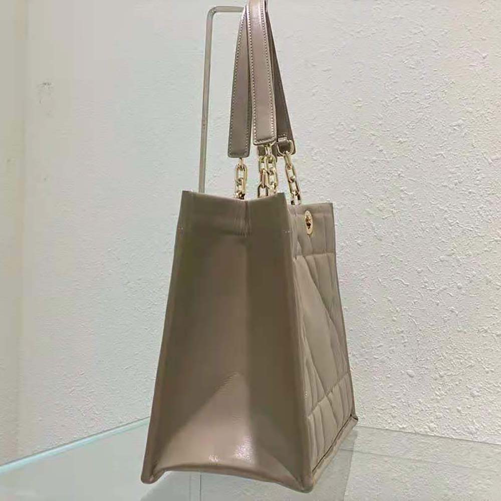 Dior Women Medium Dior Essential Tote Bag Hazelnut Archicannage Calfskin - image 4