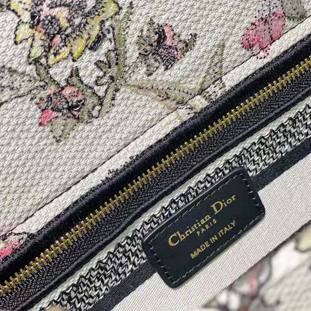 Dior Women Medium Lady D-lite Bag Multicolor Dior Jardin Botanique Embroidery - image 10